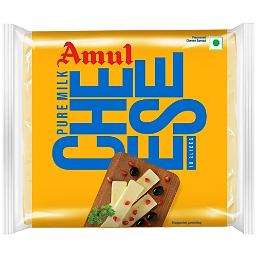 Amul Pure Milk Cheese, 200 g (10 pcs)